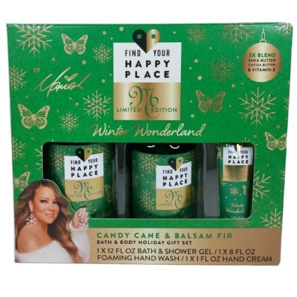 Mariah Carey Find Your Happy Place Limited Edition Candy Cane Balsam Gift Set